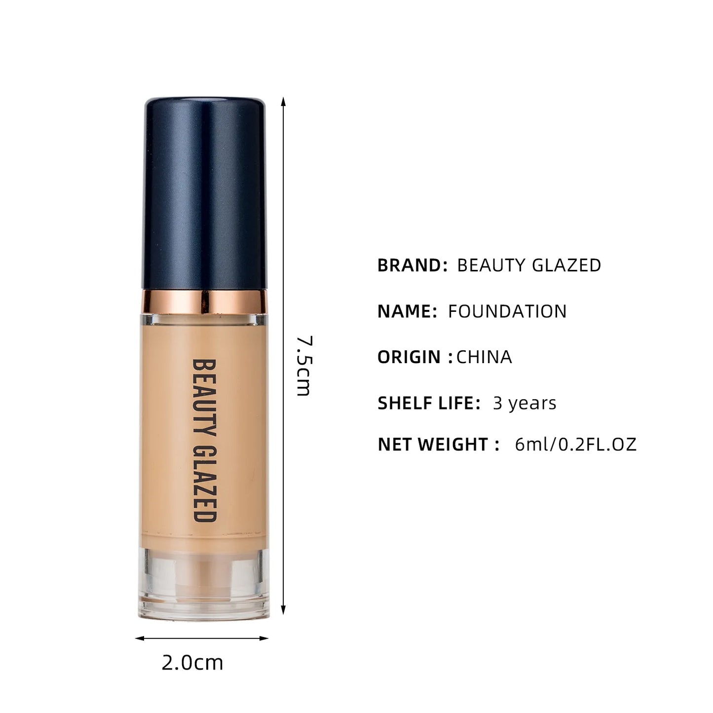 6 Colors Waterproof Liquid Foundation BB Cream Matte Base Primer Moisturizing Concealer Isolation Contour Face Make Up Cosmetics