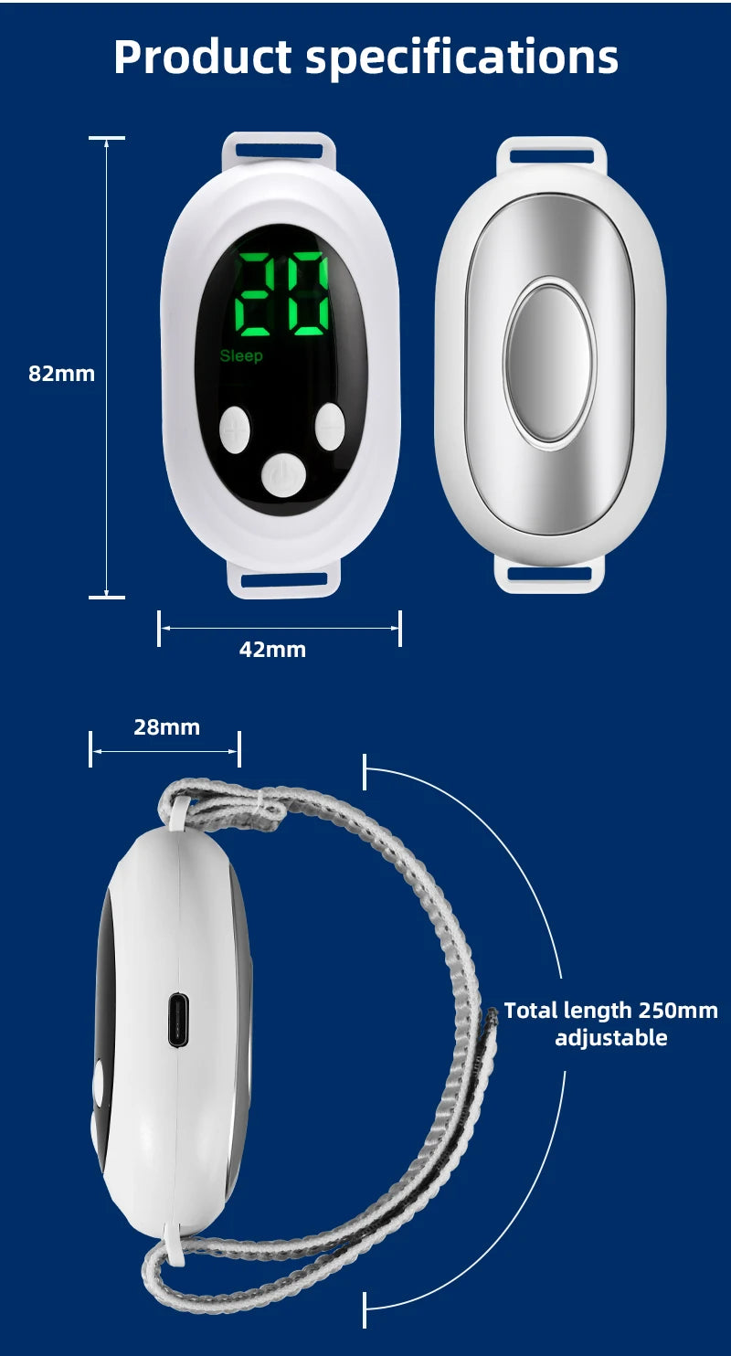 New Microcurrent Sleep Aid Device EMS Sleep Aid Machine Sleep Instrument for Insomnia Stress Anxiety Relief Palm Pulse Massager