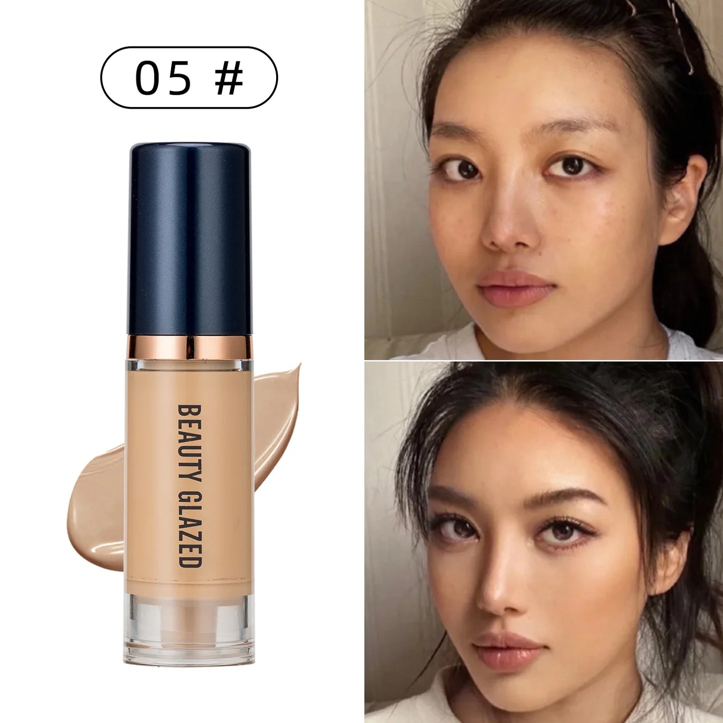 6 Colors Waterproof Liquid Foundation BB Cream Matte Base Primer Moisturizing Concealer Isolation Contour Face Make Up Cosmetics