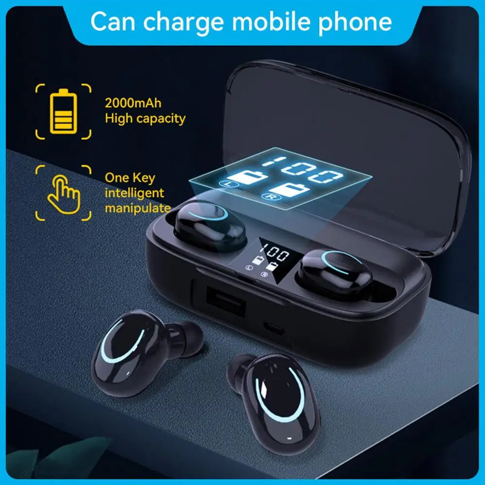 Waterproof Earbuds Bluetooths Wireless Wireless Earbuds Bluetooths Headphones With Wireless Charging Case Bluetooths Wireless