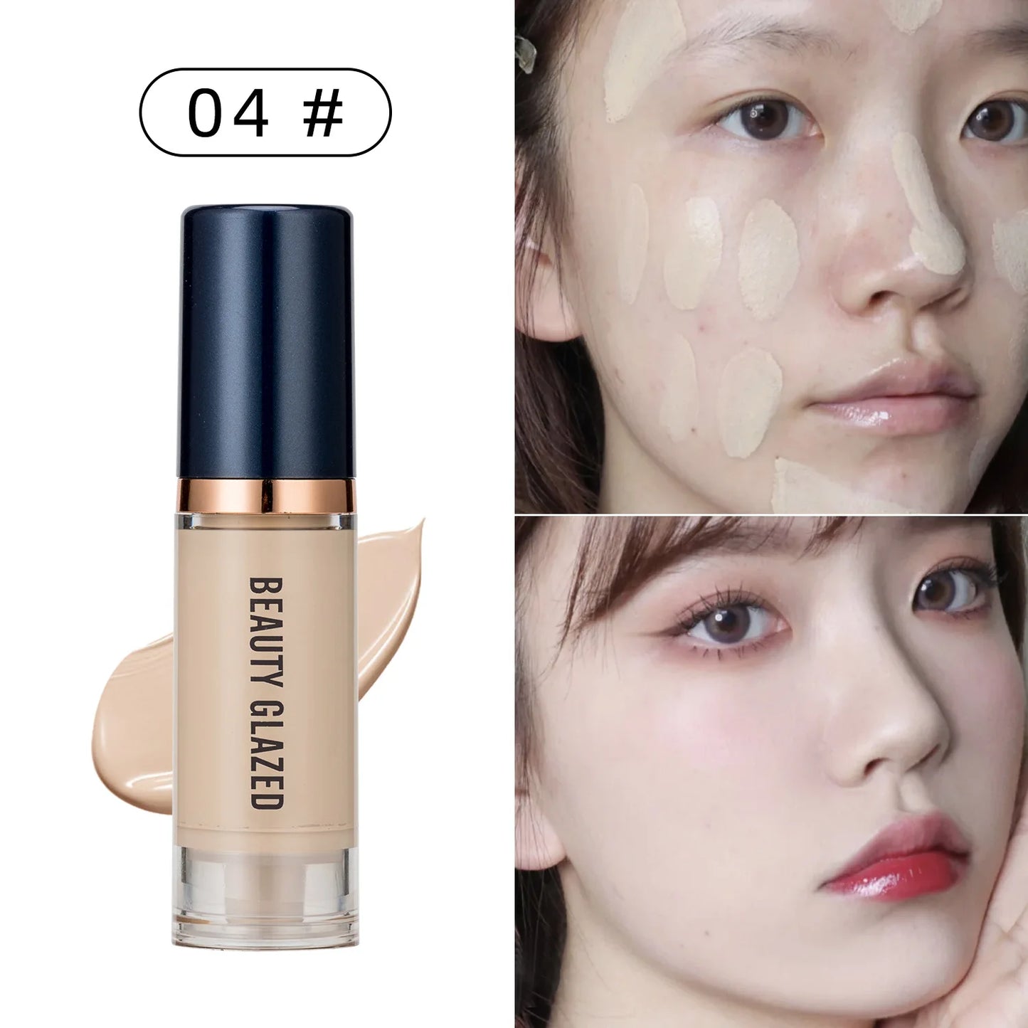 6 Colors Waterproof Liquid Foundation BB Cream Matte Base Primer Moisturizing Concealer Isolation Contour Face Make Up Cosmetics