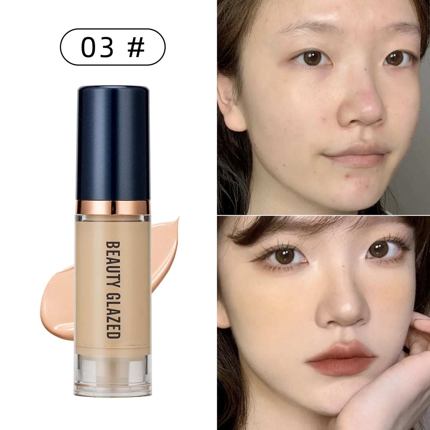 6 Colors Waterproof Liquid Foundation BB Cream Matte Base Primer Moisturizing Concealer Isolation Contour Face Make Up Cosmetics