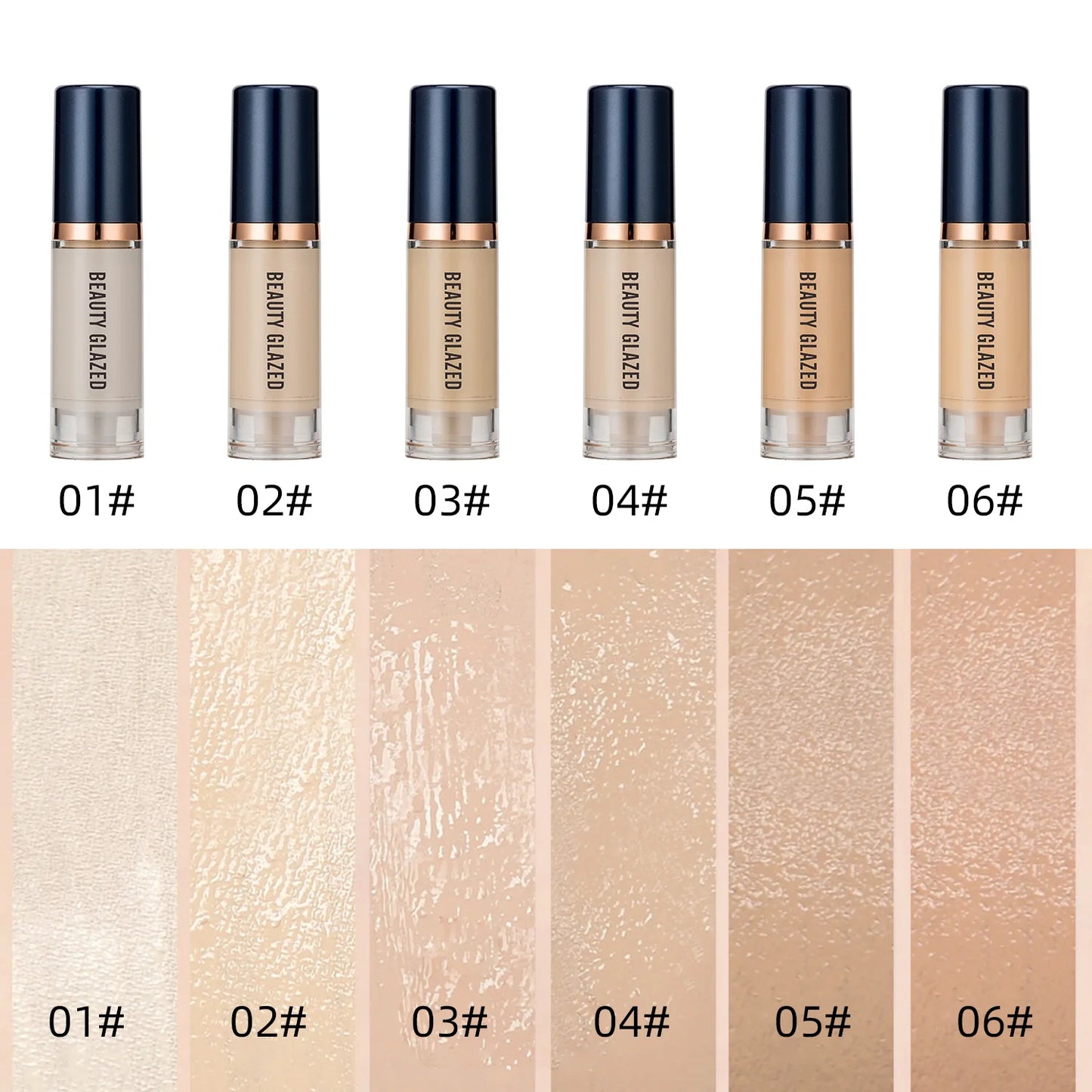 6 Colors Waterproof Liquid Foundation BB Cream Matte Base Primer Moisturizing Concealer Isolation Contour Face Make Up Cosmetics